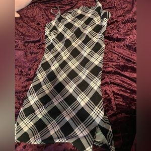 No boundaries checkered black and what dress